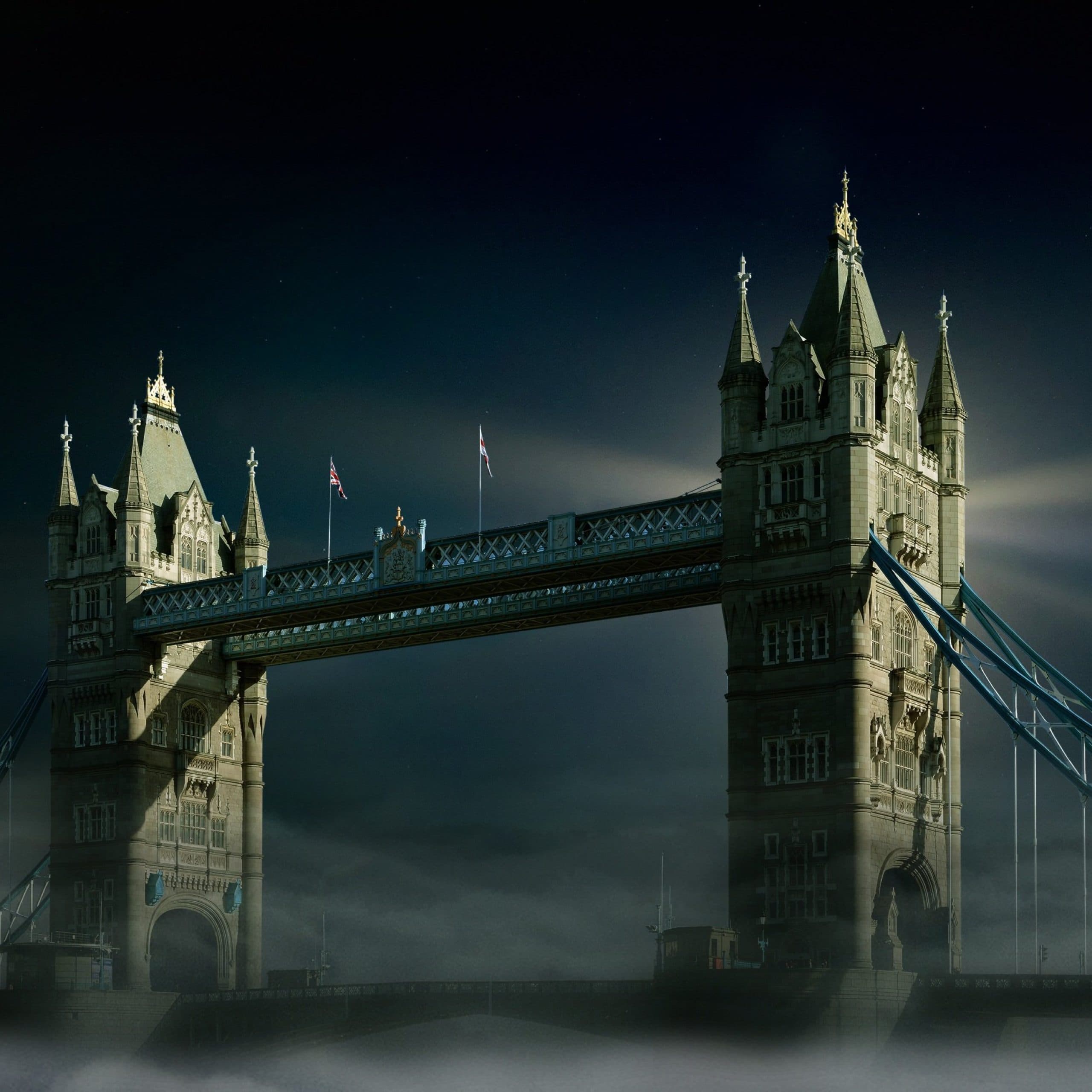 Tower Bridge spanning the River Thames in central London
